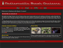 Tablet Screenshot of madisonvillebeachcruisers.com